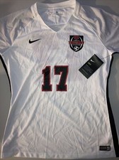 NWT Nike Dri-Fit Women's Short Sleeve Soccer Jersey White Sz. L Free Shipping