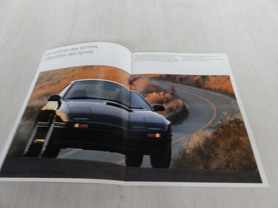 BROCHURE DEPLIANT ORIGINALE MAZDA RX-7 RX7 RX 7 TURBO LINGUA FRANCESE - Immagine 2 di 4