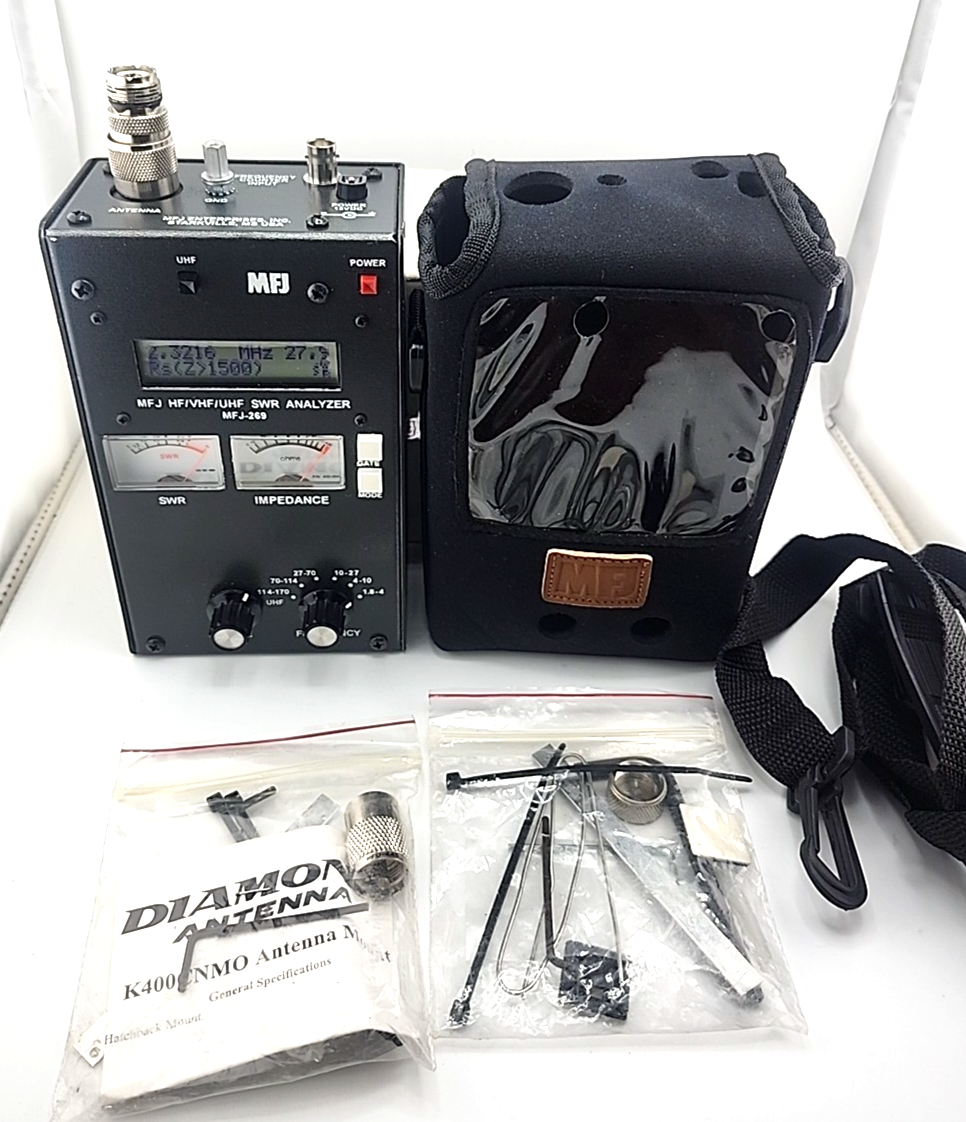 MFJ-269 HF/VHF/UHF アンテナアナライザー 1.8~470MHz MFJ-269 HF VHF UHF Ham Radio Antenna SWR Analyzer + Box EXC