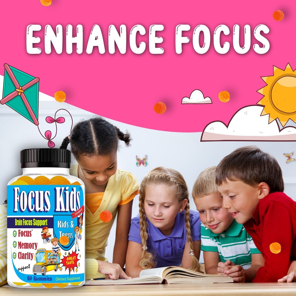 Brain Booster Gummies - Brain Vitamins for Focus, Clarity Concentration 24/12/24