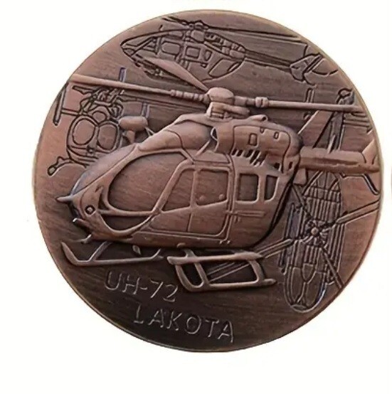 U.S. ARMY, UH-72 LAKOTA, CHALLENGE COIN, BRONZE, FREE SHIPPING