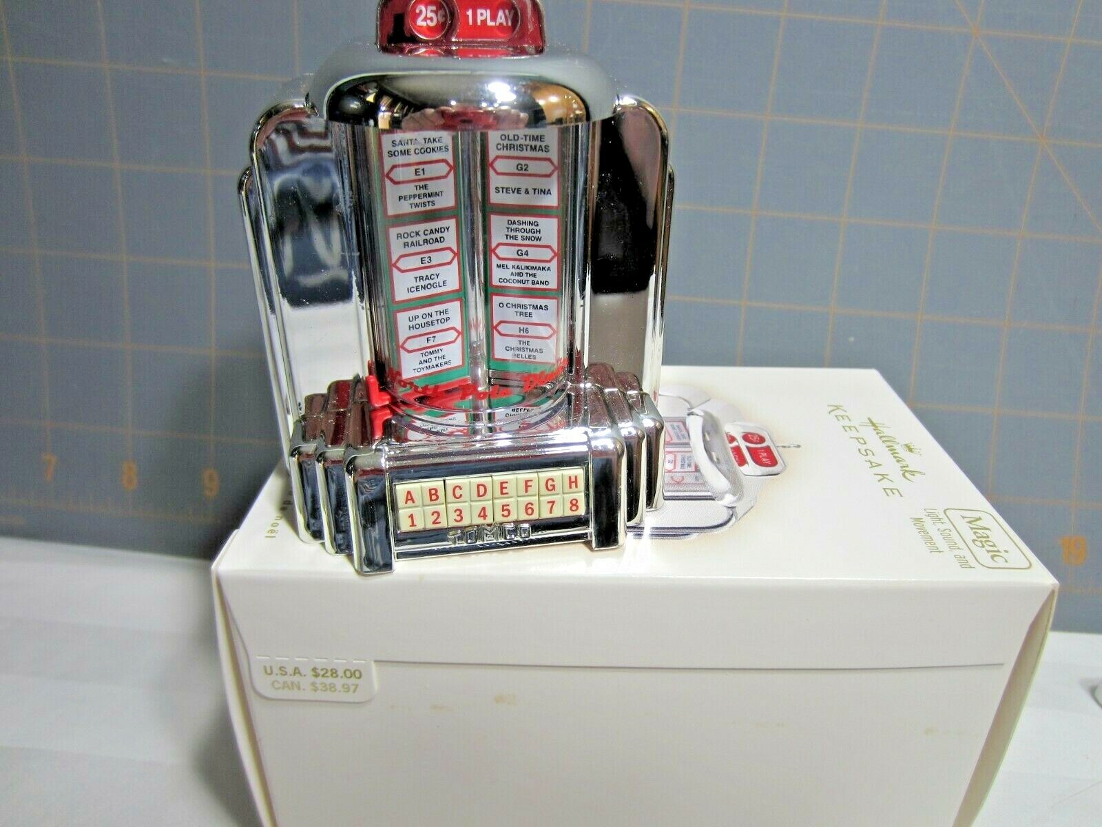 2007 Hallmark QXG7539 "Santa's Jukebox" Ornament eBay
