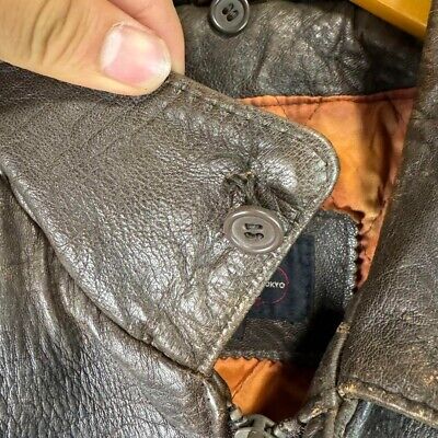 90s vintage Leather jacket American casual Street Size F 90s vintage Leather jacket American casual Street Size F