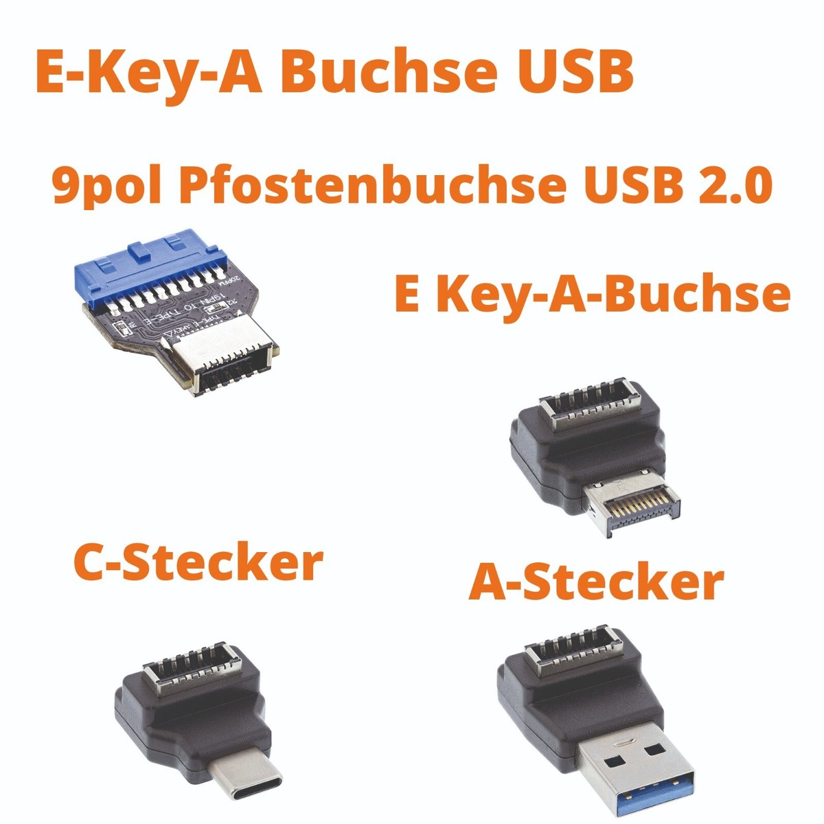 InLine USB 3.0 Adapter – 2x USB-A Buchse Auf 19-Pin Header, 5 Cm Kabel, Intern