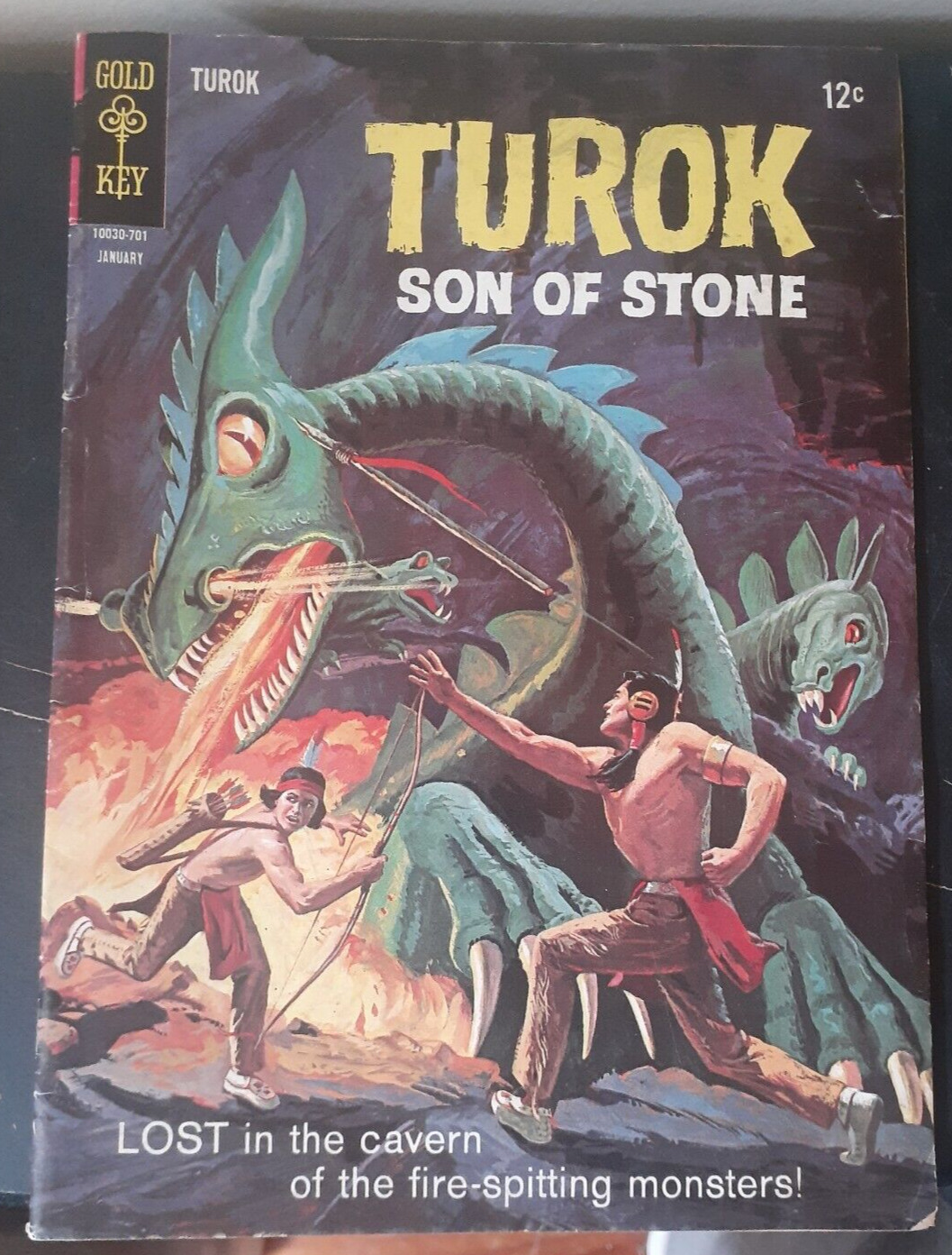 Turok Son of Stone  (Gold Key Comics 1967) Dinosaur Hunter VG No. 55