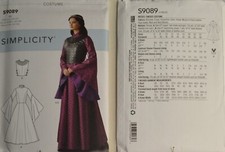 Simplicity- 9088 - Misses' Game of Thrones, Viking, Gown, Vest Bodice