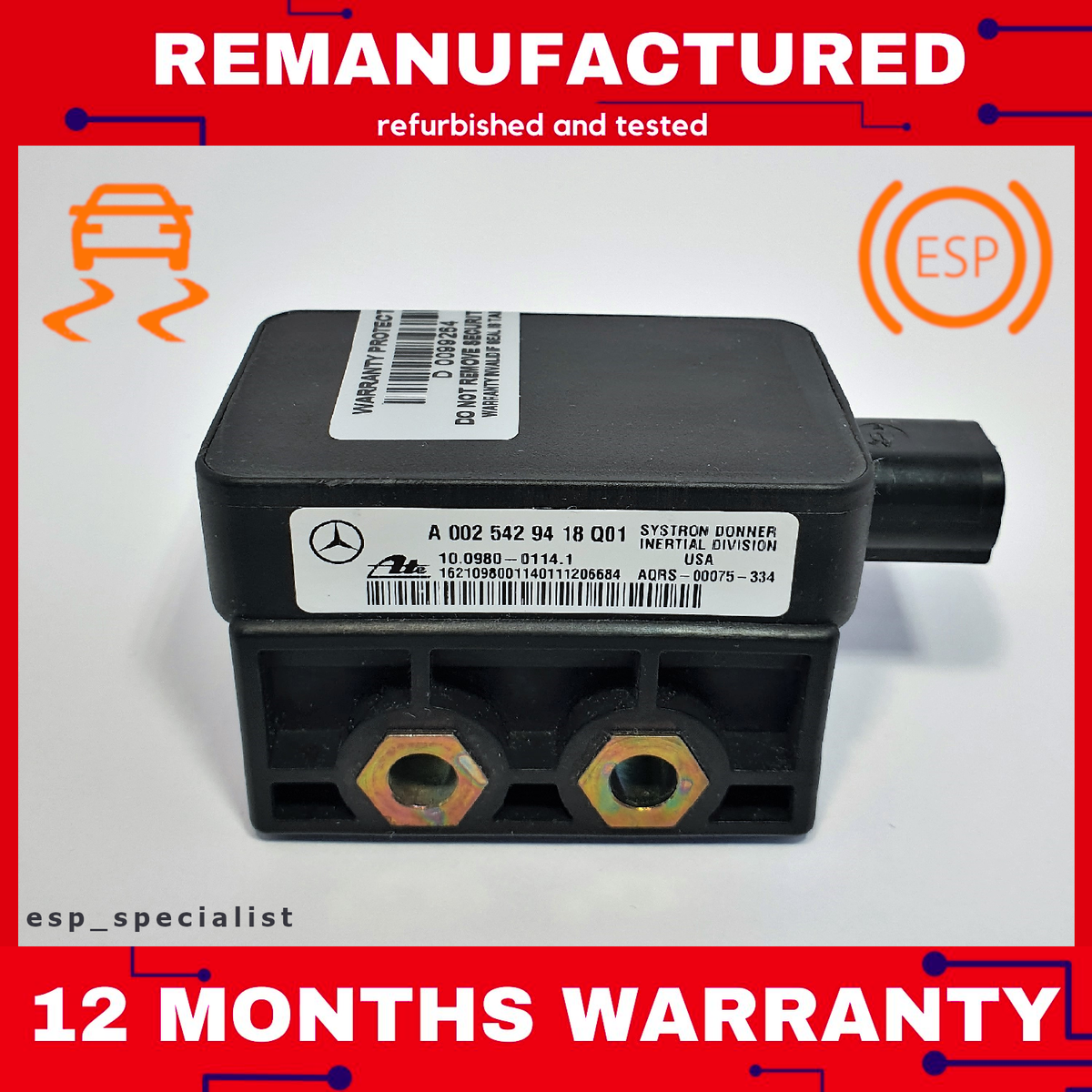 Mercedes ML W163 , SLK , CLK , C CLASS ESP YAW RATE SENSOR