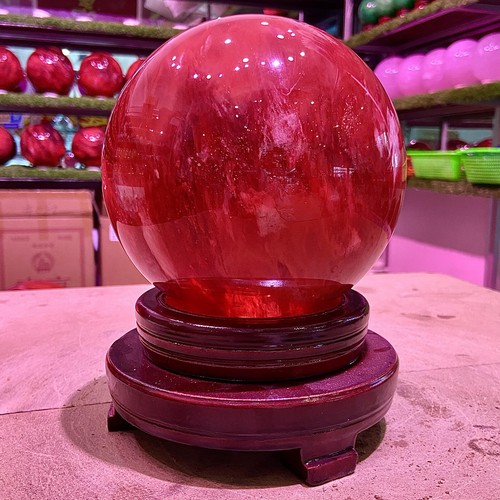 7.6LB Natural Red melting stone crystal Ball Quartz Crystal Sphere Reiki - 第 8/22 張圖片