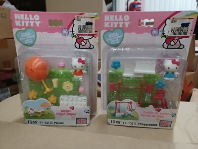 New Hello Kitty Mega Bloks Picnic Set 10816 10817 Pinic playground