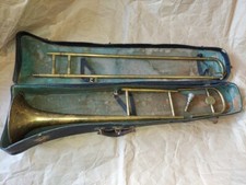 Vintage Concertone Trombone with MP and case. Czechoslovakia. Good Condition.