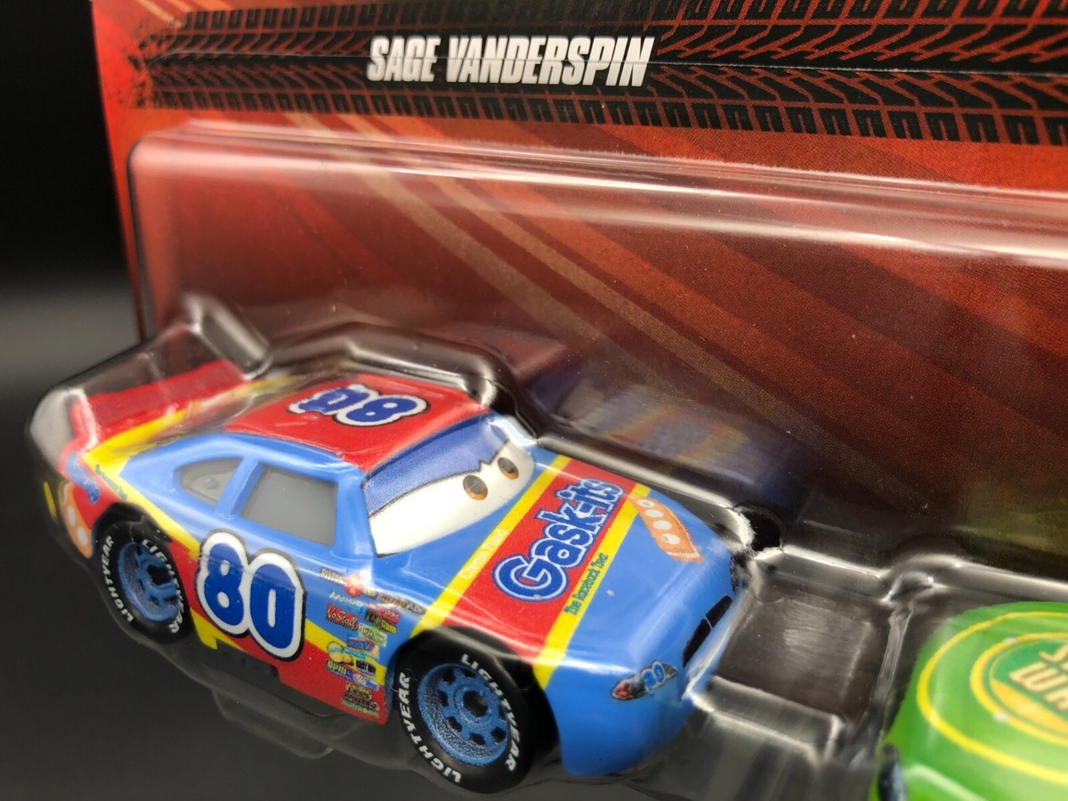 Disney Pixar Cars Sage Vanderspin & Darren Leadfoot 2 Pack Piston