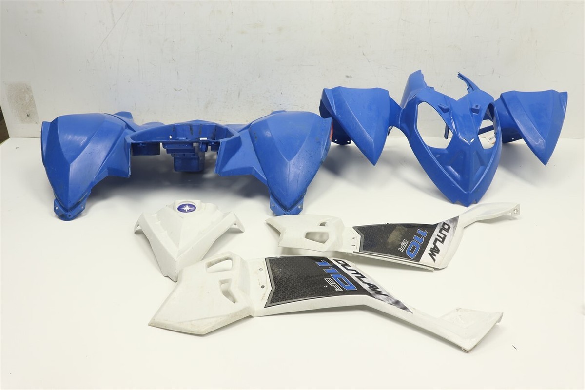 Polaris Outlaw 110 EFI 16 Fender Set Blue And White Front Rear