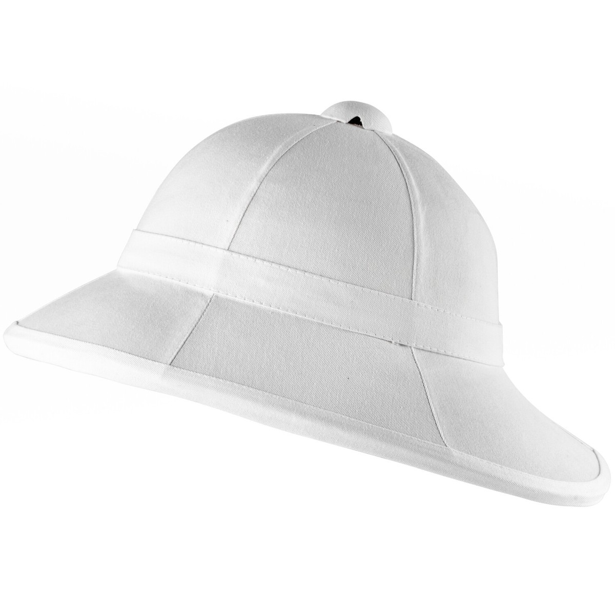 British Military Wolseley Pith Helmet Replica in White Colonial Sun Hat
