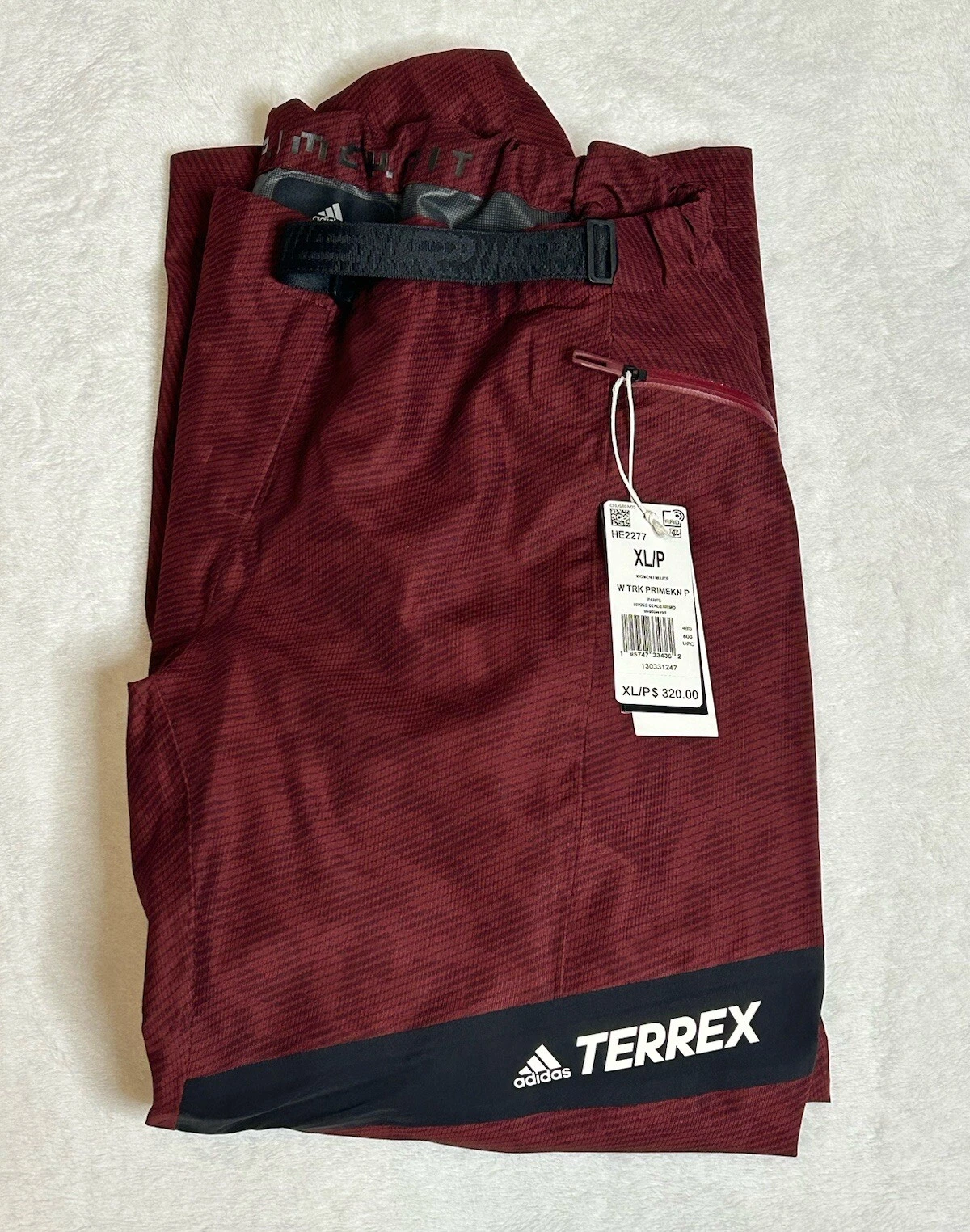 Adidas Techrock Primeknit Hiking Pants Shadow Red HE2277 Women’s Size XL/P