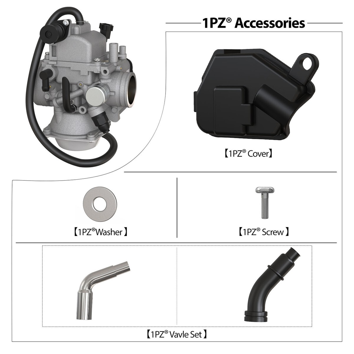 1PZ Carburetor For Honda Foreman 450 TRX450ES/TRX450S – Replaces 16100-HN0-A02
