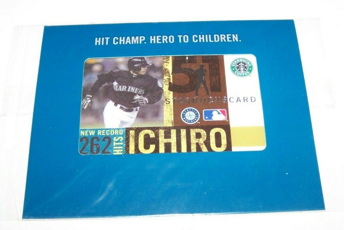 イチロー MLB 262ヒット 記念スターバックスカード 2005 ICHIRO SUZUKI STARBUCKS CARD 262 HITS NEW RECORD
