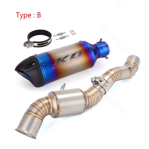 For CF-MOTO 700CL-X 2020-2025 Motorcycle Exhaust Middle Link Pipe Muffler System - Picture 3 of 9