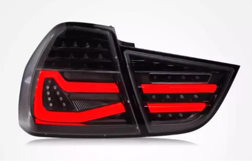 Black LED Rear Tail Lights Fits for BMW E90 3 Series 325i 328i Sedan 2009-2011 - Picture 5 of 13