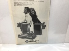 1970 Hitachi Max-Fi, Vtg. Original Magazine Ad