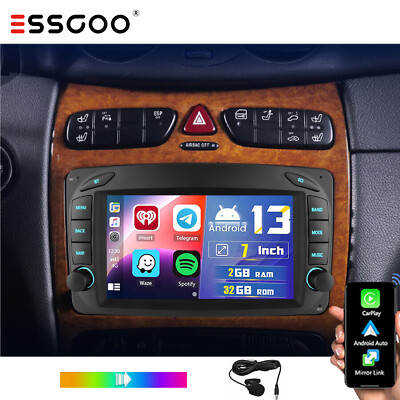 32G Android14 Autoradio GPS NAV For Mercedes Benz G/C Class W203 CL203 S203 W463