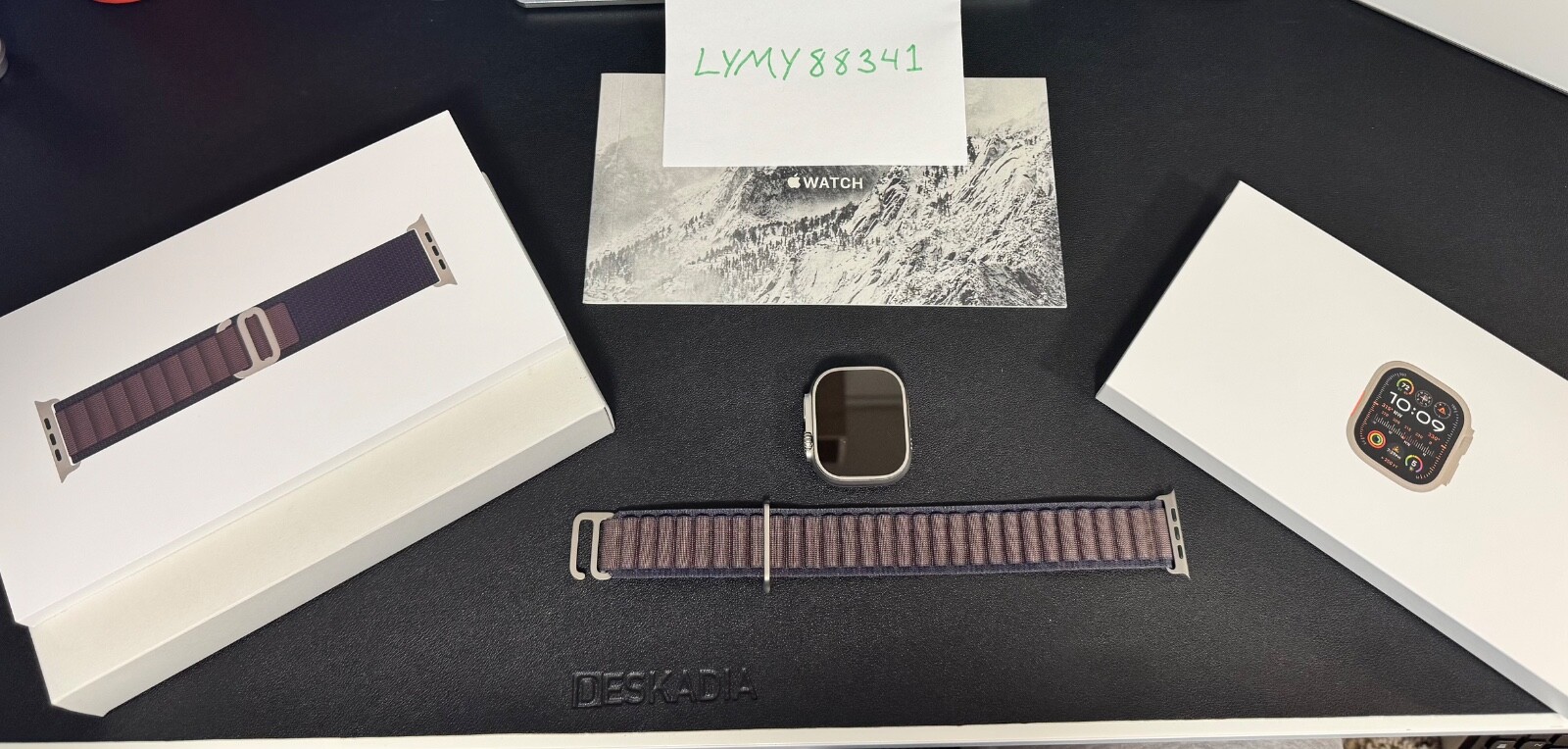 MINT Apple Watch Ultra 2 49mm Titanium Case with Alpine Loop - Indigo, Medium-image