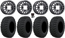 Method 407 15 Wheels Black 33 Trekker Tires Commander Maverick