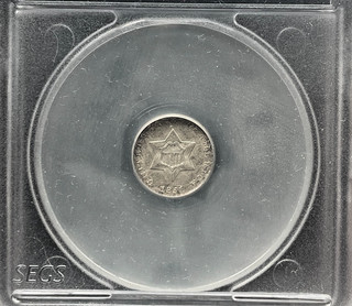 1851 T 1 Three Cent Piece Mintage 5 447 400