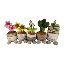 Jazwares Greenhouse by Russ Plush Plants Set of 5 Excellent Condition