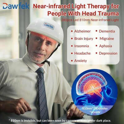 Dawfek 810nm Led Helmet Red Light Therapy for Parkinson Stroke Disease Treatment
