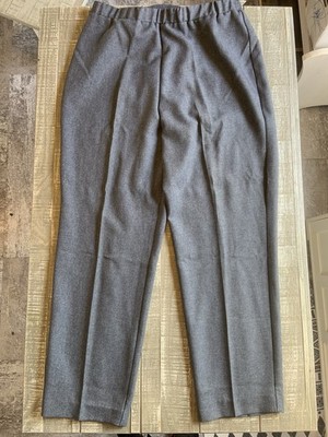 Donnkenny Classic Women s Size 18 Elastic Waist Pants Gray Polyester Stretch NEW