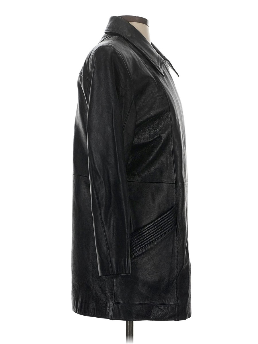 Wilsons Leather Women Black Coat S View 3