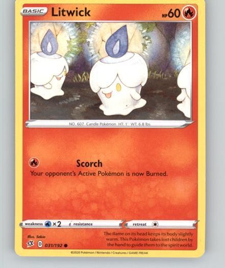 SWSH02: Rebel Clash #031/192 Litwick