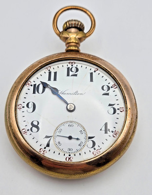 Hamilton 940 Railroad Pocket Watch 18s 21J Dueber 20Y GF Runs c1906