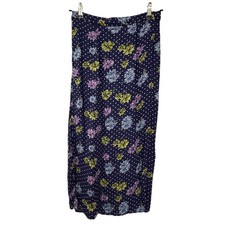 SAG HARBOR REVERSIBLE NAVY FLORAL PRINT SKIRT, SIZE XSP, WAIST 26, LENGTH 31