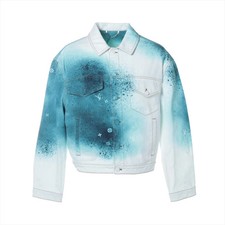 Louis Vuitton 23SS Cotton Denim Jacket 54 Men's White RM231M LV spray Monogram