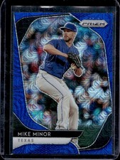 2020 Panini Prizm Mike Minor Blue Mojo #/175 Rangers