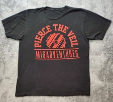 Pierce The Veil "Misadventures" Graphic T-shirt Men's Size XL Black PTV
