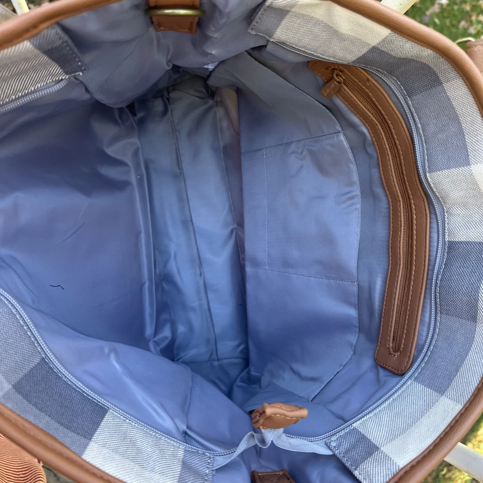 Bolso de Mano Thirty-One Gifts Thirtyone 31 Cindy - TOTALMENTE NUEVO - Cuadros Ruborizados Foto 3 de 4