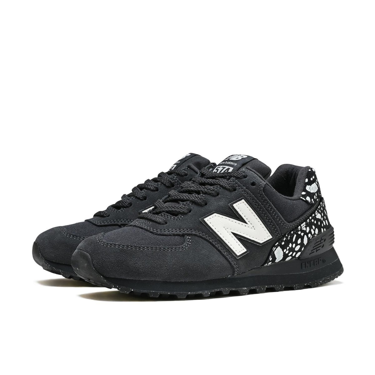 New Balance WMNS W574 Leather Black Width B W5741ZY Women's Size
