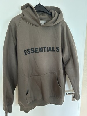 Essentials Hoodie Lose Fit XL Grau/Khaki UNISEX