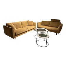 Erpo Polstergruppe Classic 970 Bezug Stoff 19 Senfgelb Gold Gelb Füße 