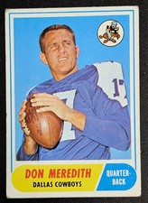 1968 Topps #25 DON MEREDITH -- QB Dallas Cowboys -- Filler