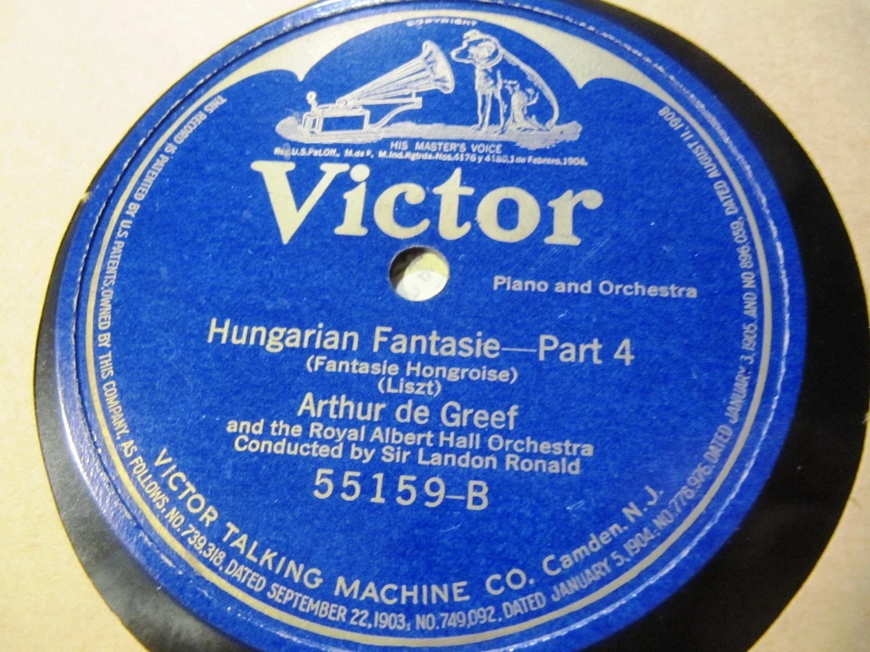 1920 ARTHUR DE GREEF LISZT Hungarian Fantasia Landon Ronald Victor 55158 2x78 - Image 2 of 2