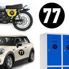 Number 77 Via, Sticker Vinyl