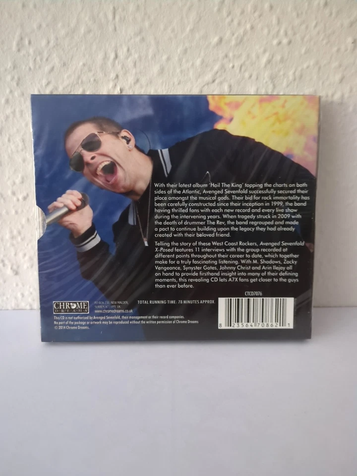 Avenged Sevenfold X-Posed CD The Interview 78 Minutes, Heavy Metal Neu OVP - Bild 2 von 2