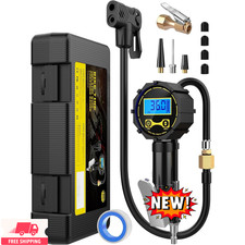 Adaptador de válvula Presta con manómetro y...