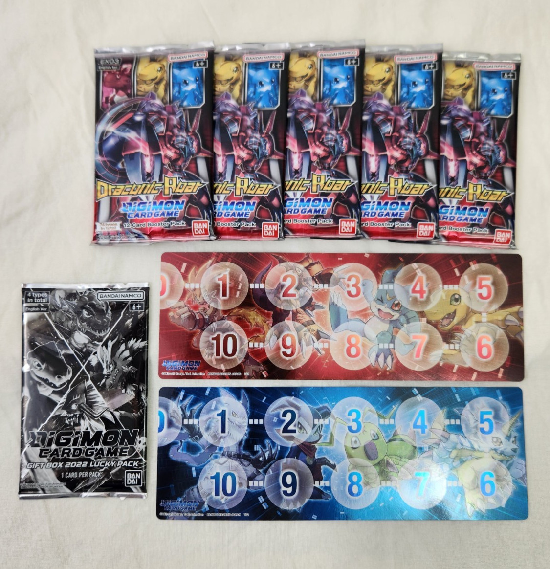 Digimon Card Game Draconic Roar 5 Booster + Lucky Pack 2022 English