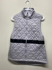 Womens Nike Thermore Aerolayer Gray/black Full Zip Running Vest Sz: M