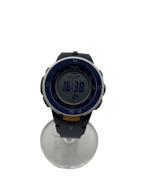 CASIO Solar Watch PROTREK Digital Rubber BLU NVY SS