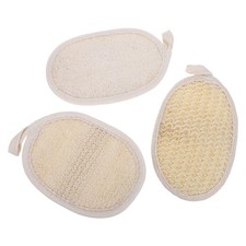 3 Pcs Natural Bath Sponge Loffah Exfoliating Back Scrubber Loofah